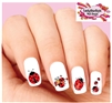 Ladybug Assorted Set of 20 Waterslide Nail Decals