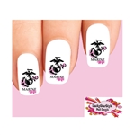 USMC United States US Marine Corps Wife Pink Set of 20 Waterslide Nail Decals