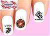 USMC United States US Marine Corps Assorted Set of 20 Waterslide Nail Decals