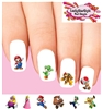 Mario Bros Brothers Assorted Set of 20 Waterslide Nail Decals