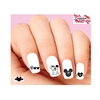 Mickey Mouse Halloween Silhouette Set of 20 Waterslide Nail Decals