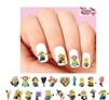 Minions Despicable Me Assorted Set of 20 Waterslide Nail Decals