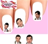 Mr. Bean Assorted Set of 20 Waterslide Nail Decals