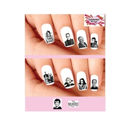 The Munsters, Herman, Lily, Eddie Grandpa & Marilyn Assorted Set of 20 Waterslide Nail Decals