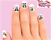 Panda with Bamboo Assorted Set of 20 Waterslide Nail Decals