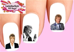 Rod Stewart Assorted Set of 20 Waterslide Nail Decals