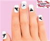 Snowmobile Silhouettes Assorted Set of 20 Waterslide Nail Decals