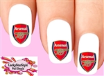 Arsenal Football Club Soccer Set of 20 Waterslide Nail Decals
