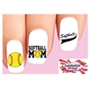 Softball Mom Assorted Set of 20 Waterslide Nail Decals