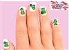 St Patrick's Day Owls Shamrock Assorted Set of 20 Waterslide Nail Decals