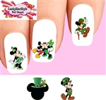 St Patricks Day Minnie Mickey Mouse Assorted Set of 20 Waterslide Nail Decals