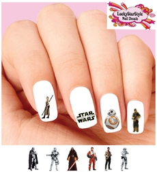 Star Wars The Force Awakens Assorted Set of 20 Waterslide Nail Decals