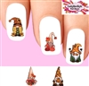 Thanksgiving Gnomes Assorted Set of 20 Waterslide Nail Decals