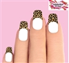 Leopard Print Set of 10 Tips Waterslide Nail Decals Tips