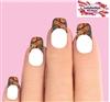 Orange Mossy Oak Camo Camouflage Set of 10 Waterslide Nail Decals Tips