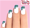 Peacock Feathers Set of 10 Waterslide Nail Decals Tips