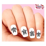 Hawaiian Tribal Turtle Assorted Set of 20 Waterslide Nail Decals