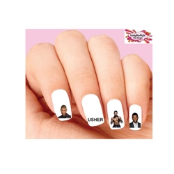 Usher Raymond Assorted Set of 20 Waterslide Nail Decals