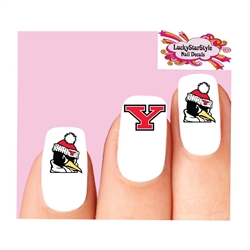 Youngstown State Penguins Assorted Set of 20 Waterslide Nail Decals