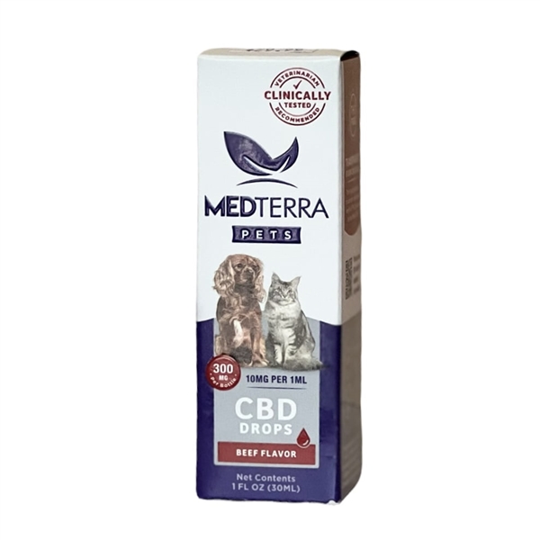 Medterra CBD Pet Oil 300mg Beef Flavored