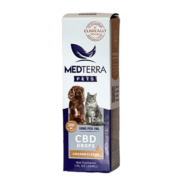 Medterra CBD Pet Oil 300mg Chicken Flavor