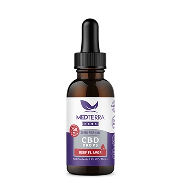 Medterra CBD Pet Oil 750mg Beef Flavor