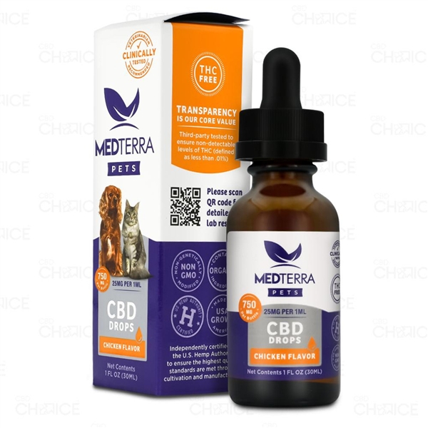 Medterra CBD Pet Oil 750mg Chicken Flavor