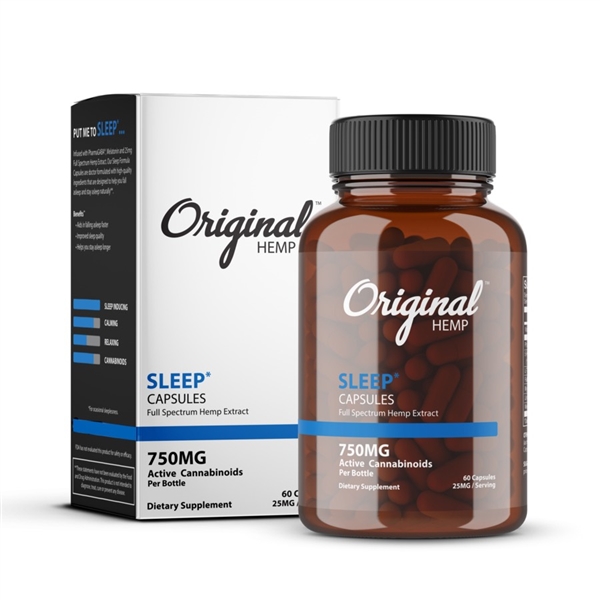 Original Hemp Sleep Capsules 750MG