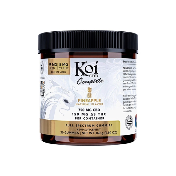 Koi Complete Full Spectrum CBD Gummies Pineapple Flavored