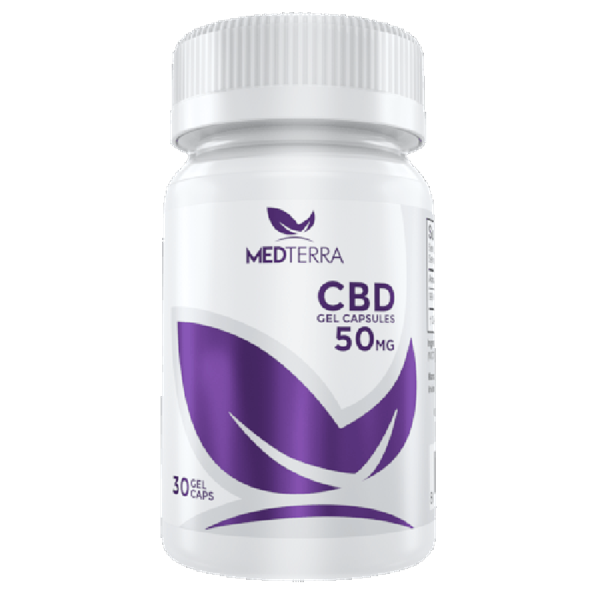 MedTerra CBD Gel Capsules 50 mg