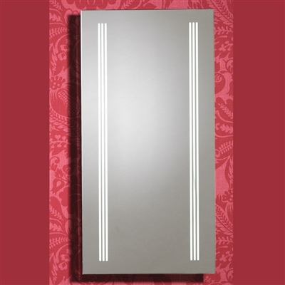 Roma Mirror With Integrated LED Light Strips, Rear Anti-Mist Pad & Sensor Switch