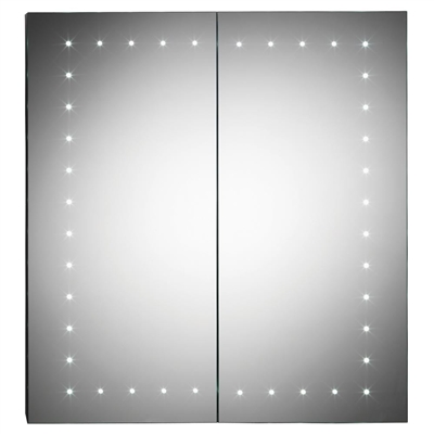 Pileus Mirror Cabinet 2 Doors Aluminium Sides