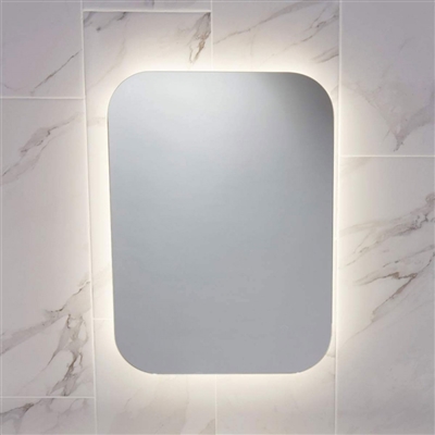 Aura LED Mirror with Demister Pad and Shaver Socket 500 x 700mm