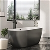 Onyx Matt Black Bath 1655 x 750