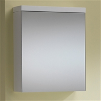 Eden 50 Mirrored Cabinet - 1 Door Gloss White