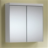 Eden 60 Mirrored Cabinet - 2 Doors Gloss White