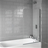 S6 Radius Edge 6mm Thick Bath Screen