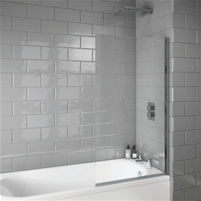 S6 Square Edge 6mm Thick Bath Screen