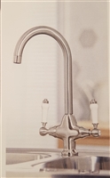 Harrogate Brushed Stainless Finish Kitchen Tap