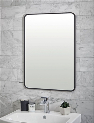 Mono Black Rectangle Mirror 500 x 700mm
