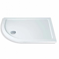 1000 x 800 x 40mm Offset Quadrant Shower Tray Left Hand