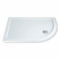 1000 x 800 x 40mm Offset Quadrant Shower Tray Right Hand