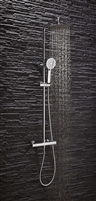 Middleton Chrome Round Rigid Riser Shower