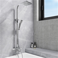 Block Square Rigid Riser Shower With Bath Filler