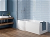 P Shape Shower Bath Right Hand 1700 x 850