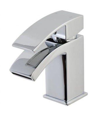 Descent Mini Mono Basin Mixer With Push Waste