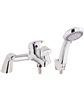 Tidy Bath Shower Mixer with Shower Kit and Wall Bracket