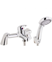 Tidy Bath Shower Mixer with Shower Kit and Wall Bracket