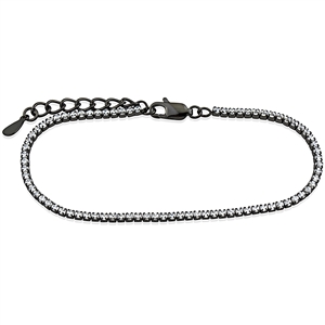 Silver Bracelet with Cubic Zirconia