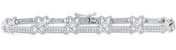 Silver Bracelet with Micro Set Cubic Zirconia